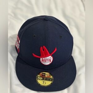 New era Round Rock Express Austin logo size 7 1/8
